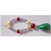 Image 1 : Natural 70.85ct Pearl/Tanzanite/Ruby/Emerald Bracelet .