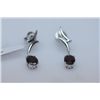 Image 1 : 22.10 CTW GARNET EARRING .925 STERLING SILVER