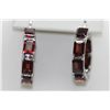 Image 1 : 46.20 CTW GARNET EARINGS .925 STERLING SILVER