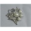 Image 1 : LUXURIOUS WHITE PEARL CZ BROOCH AUTHENTIC PHILIPPINE PE