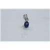 Image 1 : 3.75 CTW SAPPHIRE PENDANT .925 STERLING SILVER