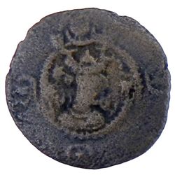 SASANIAN KINGDOM: Kavad I, 2nd reign, 499-531, AE pashiz (0.57g), ST (Istakhr), year 11