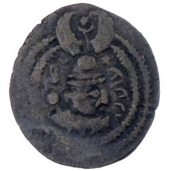 SASANIAN KINGDOM: Khusraw II, 591-628, AE pashiz (0.85g), NM, ND