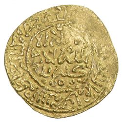 ALAWI SHARIF: Isma'il al-Samin, 1672-1727, AV dinar bunduqi (3.43g), Meknes, AH1118