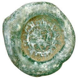 FATIMID: Anonymous, glass jeton (6.23g), ND