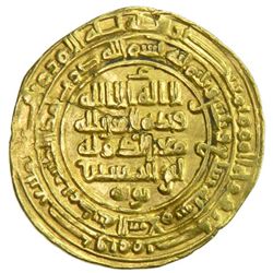 BUWAYHID: Mu'izz al-Dawla Ahmad, 939-967, AV dinar (4.65g), Madinat al-Salam, AH337