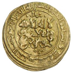 GHAZNAVID: Mas'ud I, 1030-1041, AV dinar (3.52g), Ghazna, AH428