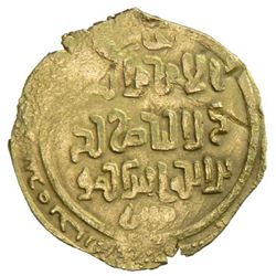 GREAT MONGOLS: Chingiz Khan, 1206-1227, AV dinar (2.58g), Baldat Bukhara, ND