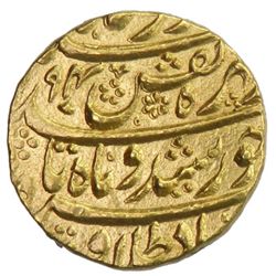 DURRANI: Taimur Shah, 1772-1793, AV mohur (10.99g), Peshawar, AH(11)94 year 8