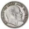 Image 1 : BRITISH INDIA: Edward VII, 1901-1910, AR 1/2 rupee, 1906 (c)