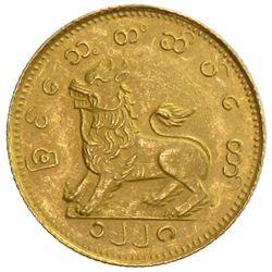 BURMA: Mindon, 1853-1878, AV 2 mu 1 pe (2.96g), CS1228 (1866)