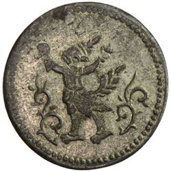 SIAM-CAMBODIA: Norodom I, 1859-1904, BI 6 fuang, ND (1885), Daniel-100a variety