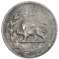 IRAN: Nasir al-Din Shah, 1848-1896, AR kran, Tehran, AH1310