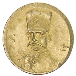 IRAN: Nasir al-Din Shah, 1848-1896, AV 1/2 toman, Tehran, AH1313