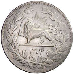 IRAN: Reza Shah, 1925-1941, AR 5000 dinars, Tehran, VS1304
