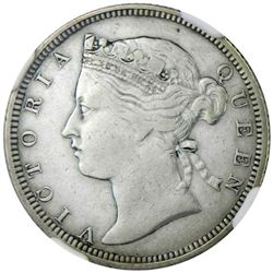 STRAITS SETTLEMENTS: Victoria, 1837-1901, AR 20 cents, 1873