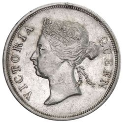 STRAITS SETTLEMENTS: Victoria, 1837-1901, AR 50 cents, 1893