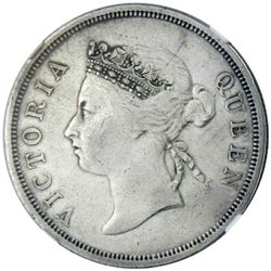 STRAITS SETTLEMENTS: Victoria, 1837-1901, AR 50 cents, 1893