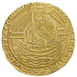 ENGLAND: Richard II, 1377-1399, AV noble (7.67g), London