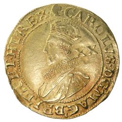 ENGLAND: Charles I, 1625-1649, AV unite (8.93g), Tower mint, S-2687, North-2148, group B, class Ia