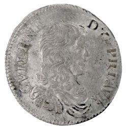 ORANGE: William Henry, of Nassau, 1650-1702, AR 1/12 ecu (5 sols), 1661