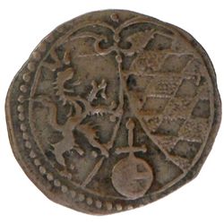 BAVARIA: Maximilian I, 1598-1651, AE kreuzer (kipper) (0.81g), Amberg, 1622