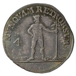 BRUNSWICK-WOLFENBUTTEL: Karl I, 1735-1780, AR 4 mariengroschen (2.22g), 1775 LCR
