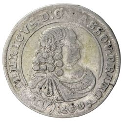 NASSAU-DILLENBURG: Heinrich, 1662-1701, AR 15 kreuzer (5.72g), 1685