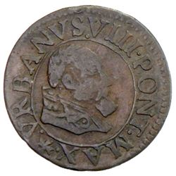 AVIGNON: Urban VIII, 1623-1644, AE double tournois, 1637