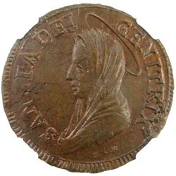 PERUGIA: Pius VI, 1775-1799, AE baiocco, 1797 year XXIII