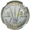 Image 2 : AUSTRALIA: Elizabeth II, 1952-present, AR 3 pence, 1958
