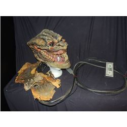 JOE DANTE ANIMATRONIC ALIEN CARNIVOROUS REPTILIAN CREATURE WEARABLE HEAD WITH CABLES