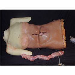 OFF THE MAP SURGERY SILICONE ON FOAM BODY TORSO WITH FULL ENTRAILS INSIDE SCREEN USED!