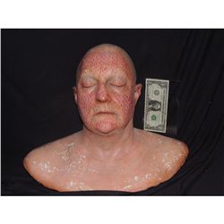 SIX FEET UNDER DEAD BODY HEAD BUST PAINT TEST CAST IN PLASTER