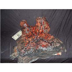 TRUE BLOOD SCREEN USED SUN BURNT VAMPIRE SKIN WITH SILVER CHAINS 2 THE KEEPER!
