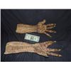 Image 2 : MATCHED PAIR OF ALIEN DEMON CREATURE MONSTER OR ZOMBIE ARMS WITH HANDS NICE AND SUPPLE!