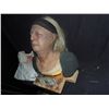 Image 2 : OLD LADY WOMAN SILICONE HEAD WITH SLIT CUT THROAT