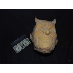 UNPAINTED LATEX DEMON HEAD OR MASK NO RESERVE!
