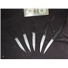 Image 1 : THE COLLECTOR LOT OF 5 SCREEN USED STUNT STEAK KNIVES USED BY THE MAN IN HIS LAIR