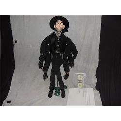 PUPPET MASTER X AXIS RISING HERO SIX SHOOTER ROD PUPPET SCREEN USED & MATCHED FULL MOON