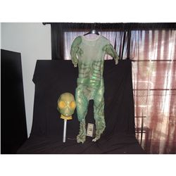 THE LAST MIMZY ALIEN CREATURE SUIT 2 WITH MASK HEAD SCREEN USED