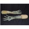 Image 2 : ALIEN CREATURE MATCHED PAIR OF ARMATURED ARMS 3