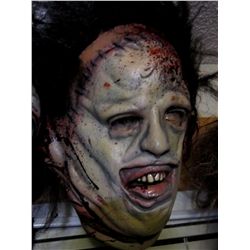 TEXAS CHAINSAW MASSACRE 2 LEATHERFACE HUMAN SKIN MASKON GUNNER HANSEN HEAD HAUNT 