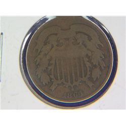 1864 2 CENT COPPER