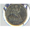 Image 1 : 1891 SEATED LIBERTY DIME