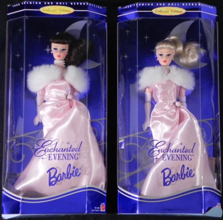 2 Barbies Enchanted Evening 1960 Fashion Doll MIB