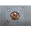1957D BU Wheat Cent