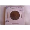 1952 AU Wheat Cent