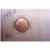 1951D BU Wheat Cent