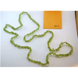Natural Peridot Chip Necklace